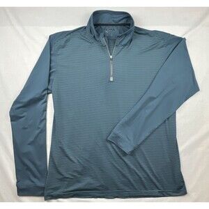 Zyia Active Men’s Striped 1/4 Zip Large